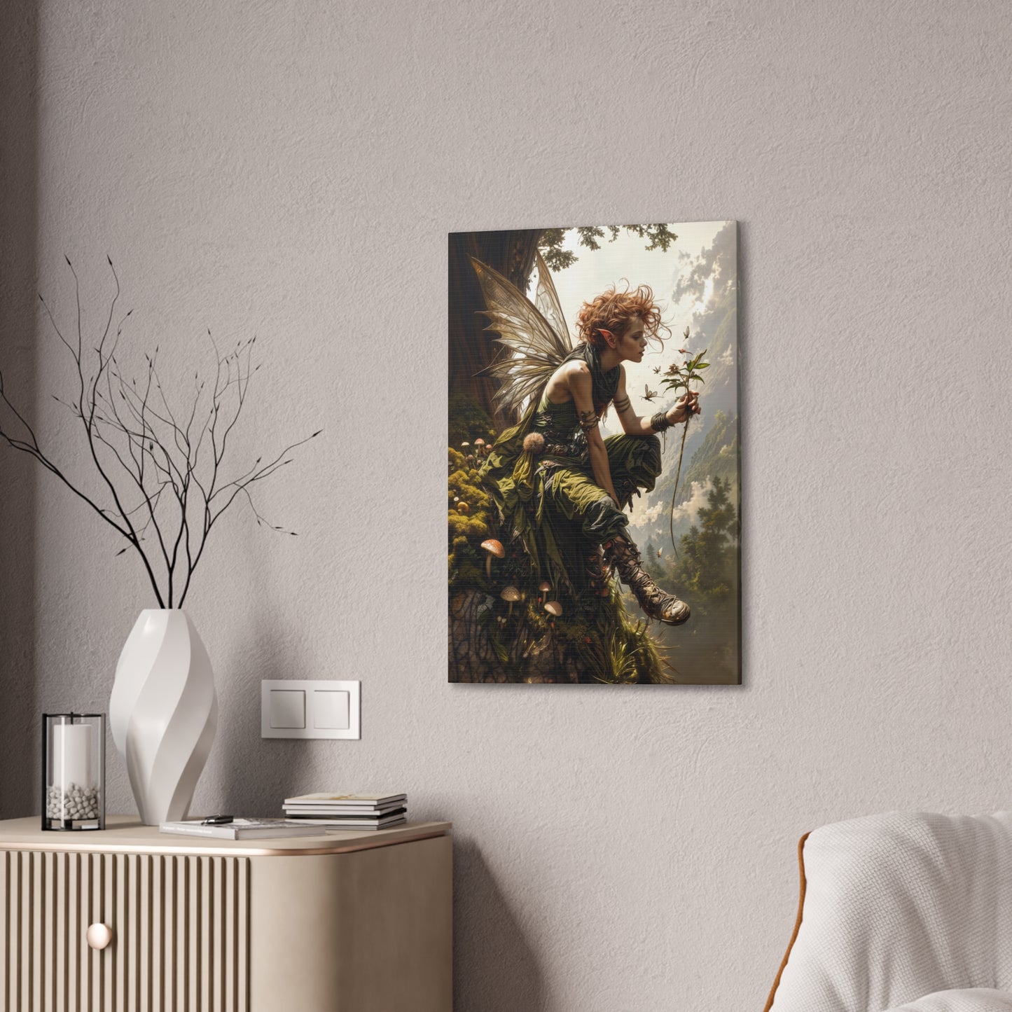 "The Woodland Muse" Canvas Stretched, 0.75" - Print