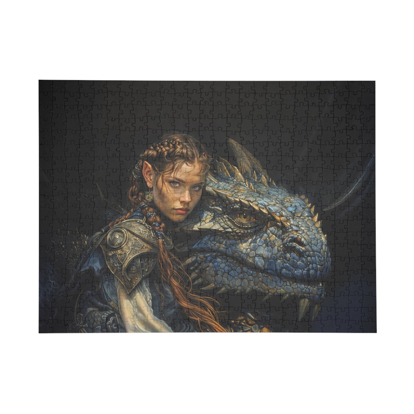 "Bond Of The Dragonrider" Puzzle (500, 1000-Piece)