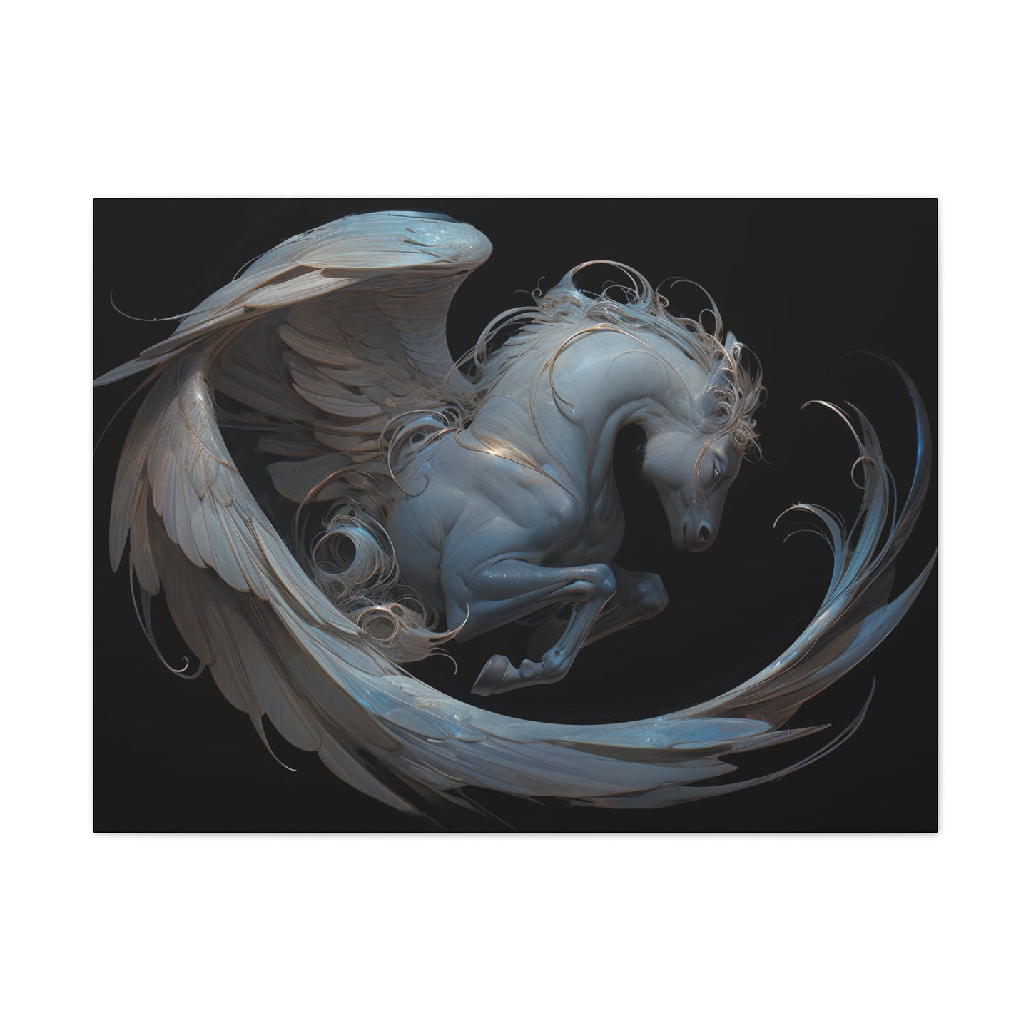 "Silk Pegasus"  Canvas Stretched, 0.75" - Print