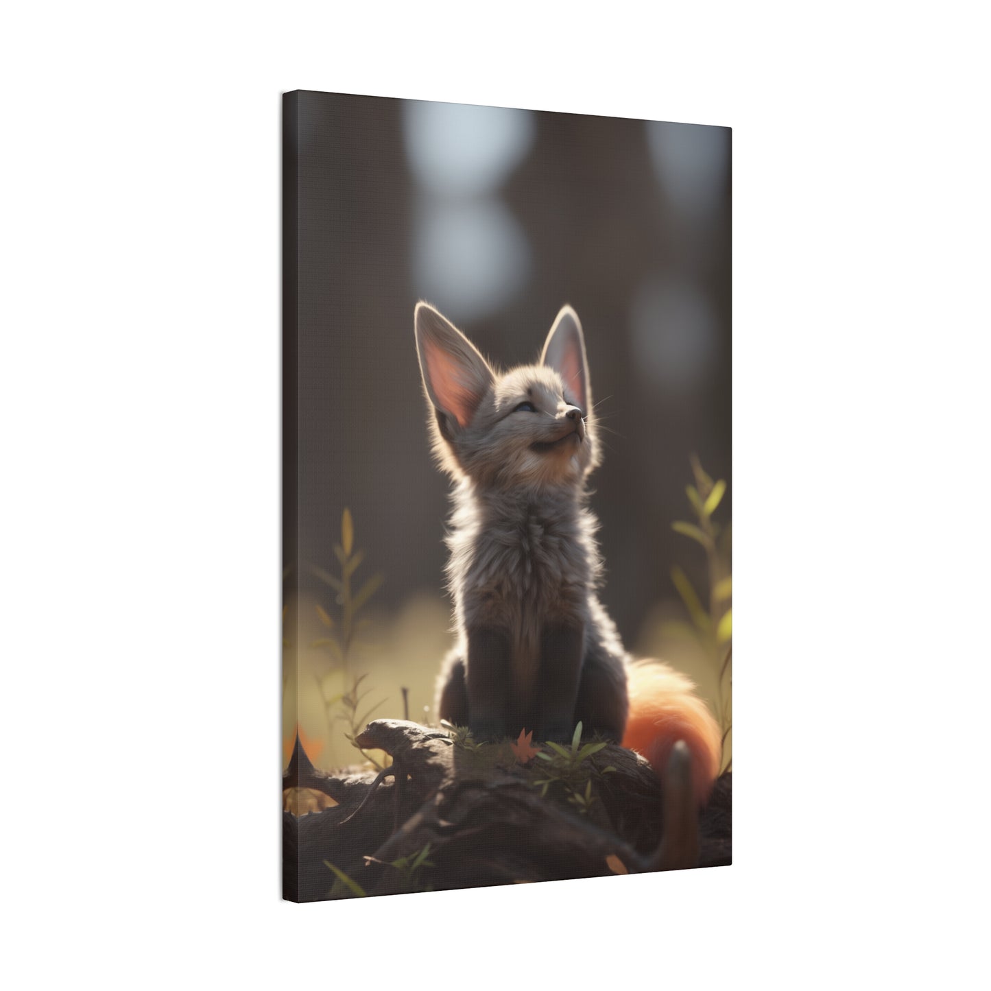 "Dawn Fox" Canvas Stretched, 0.75" - Print