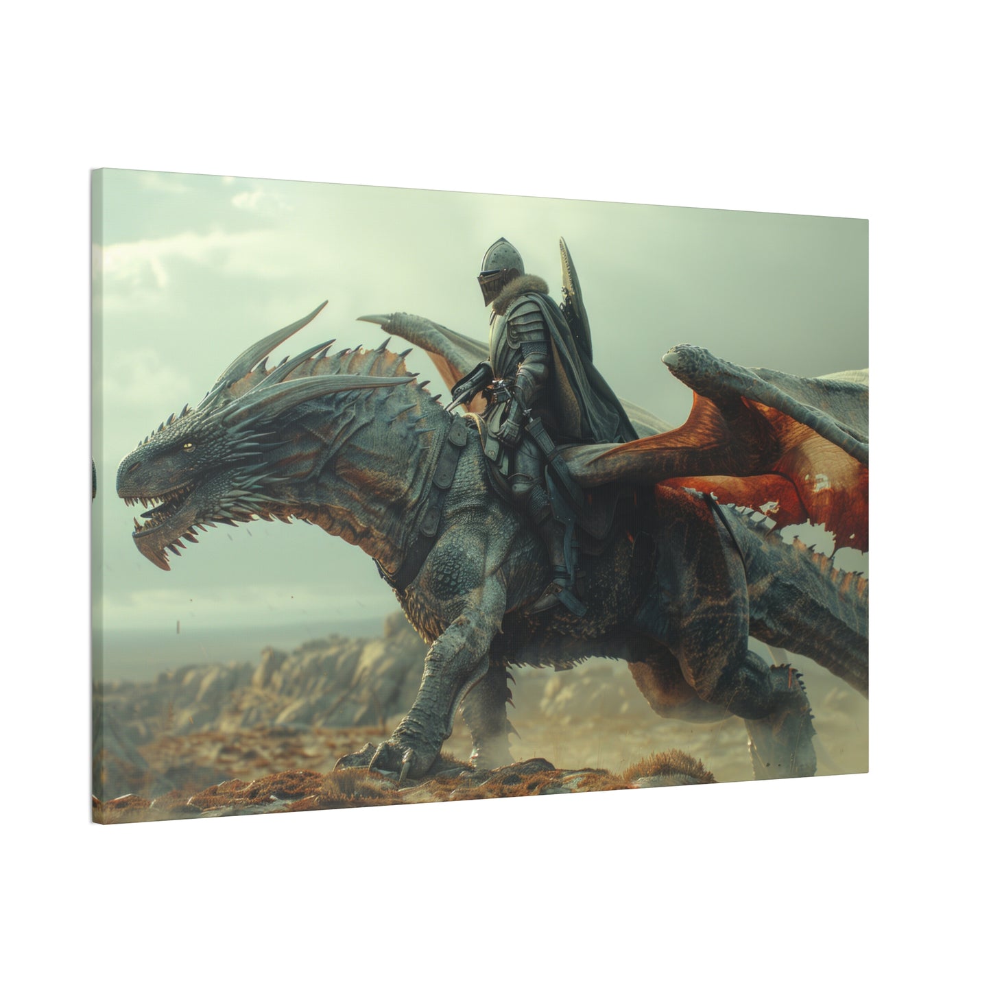 "Dragon Captain"  Canvas Stretched, 0.75" - Print