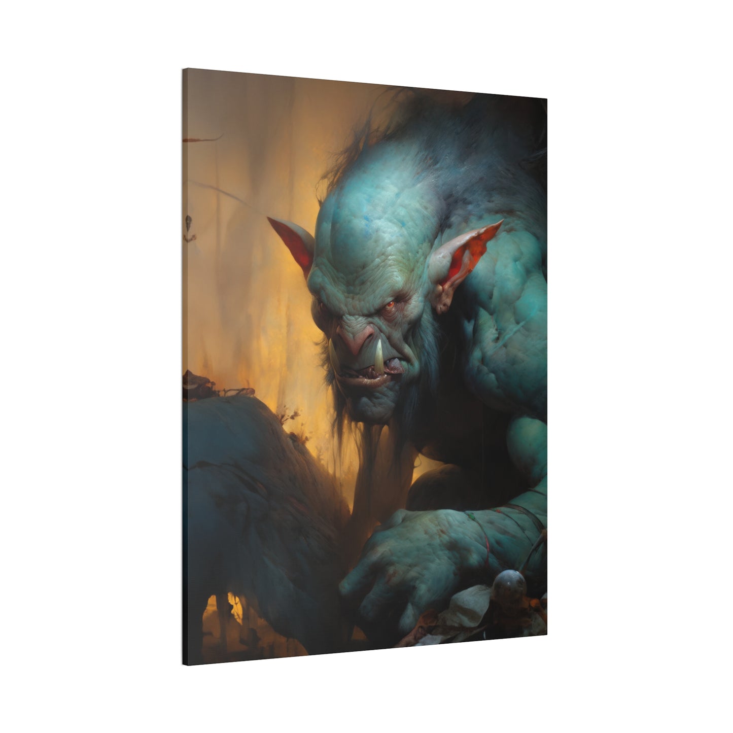 "Hungry Troll" Canvas Stretched, 0.75" - Print