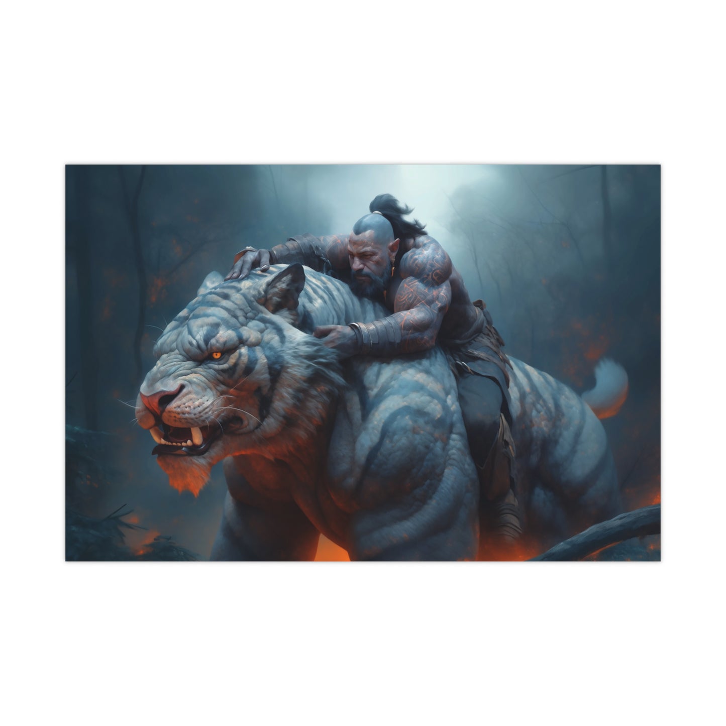 "Tiger Rider" Poster - Print