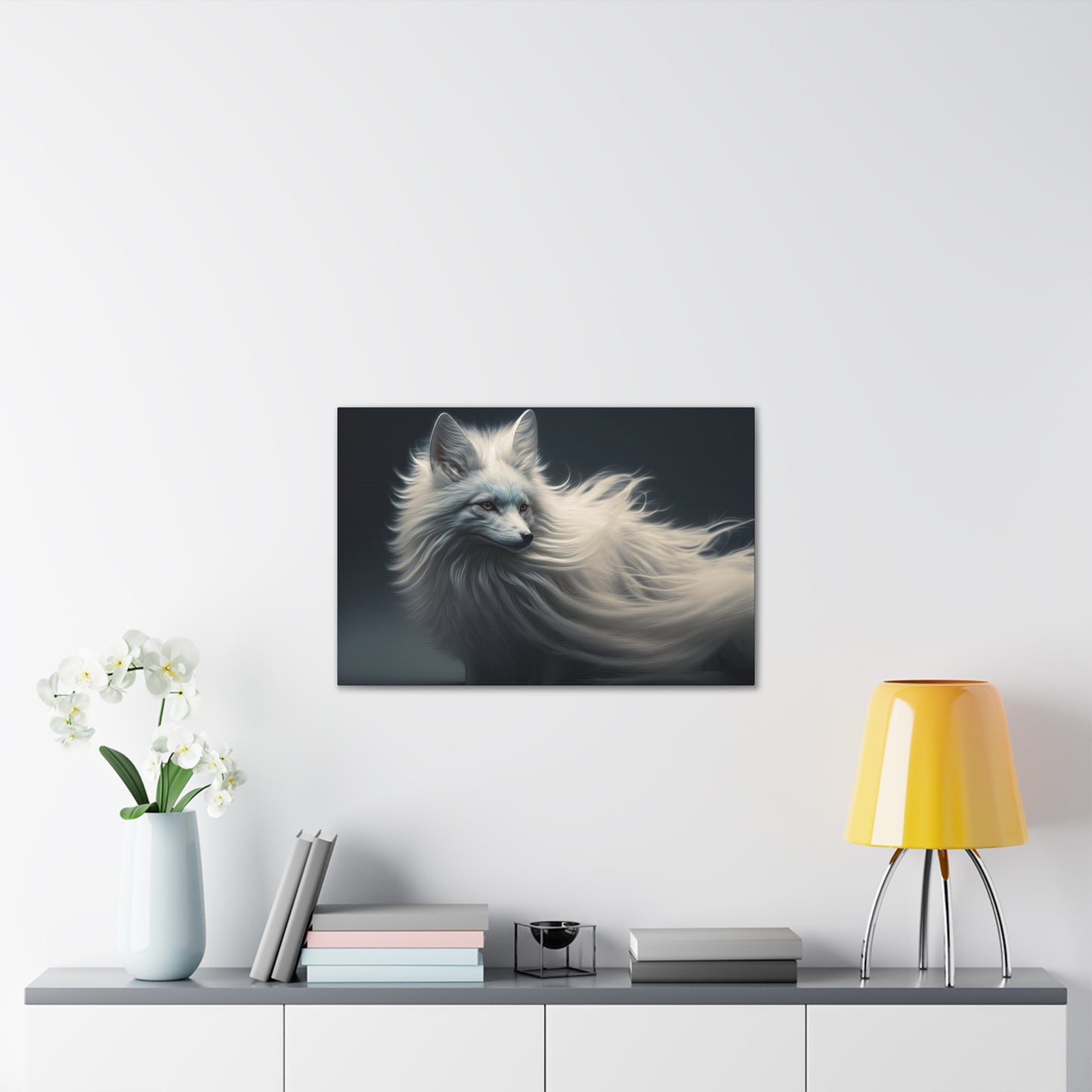 "Winter Wisp Fox"  Canvas Stretched, 0.75" - Print