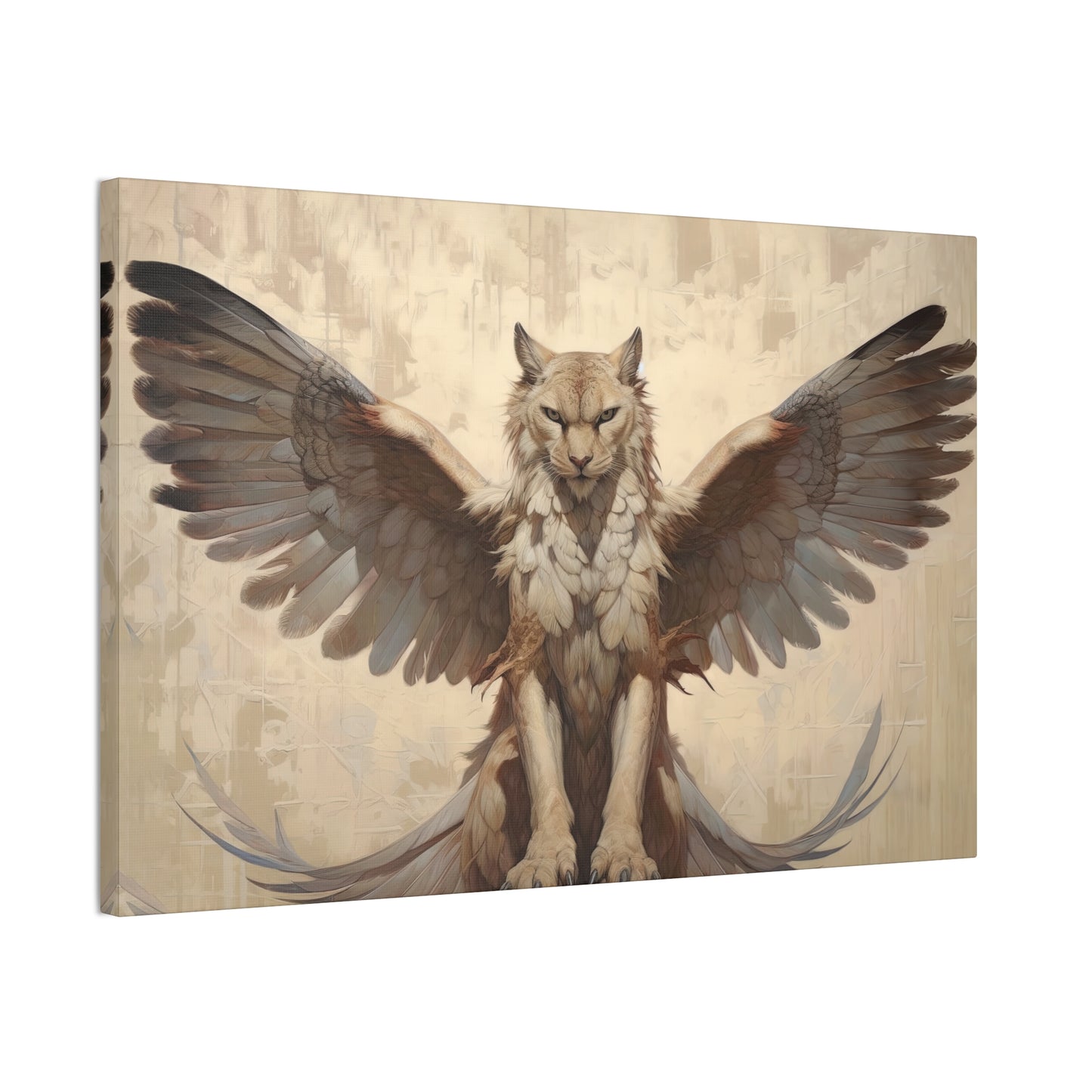 "Winged Wildcat"  Canvas Stretched, 0.75" - Print