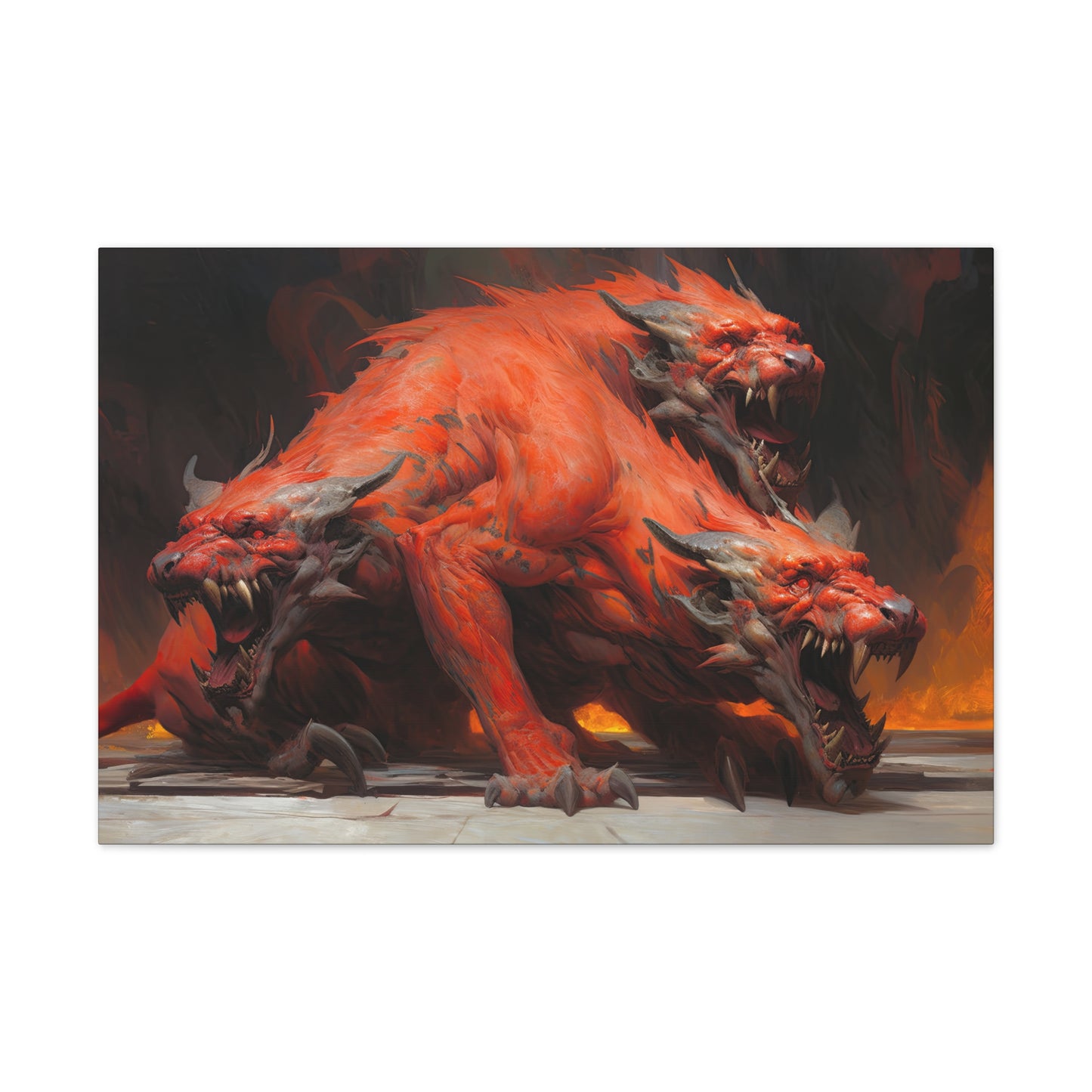 "Hound Of Hades"  Canvas Stretched, 0.75" - Print