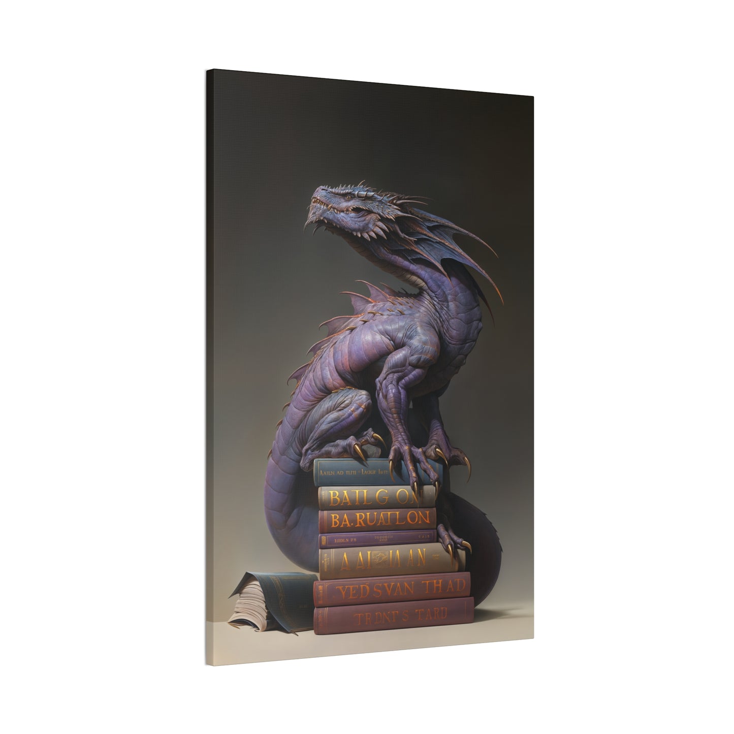 "Book Wyrm" Canvas Stretched, 0.75" - Print