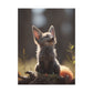 "Dawn Fox" Canvas Stretched, 0.75" - Print