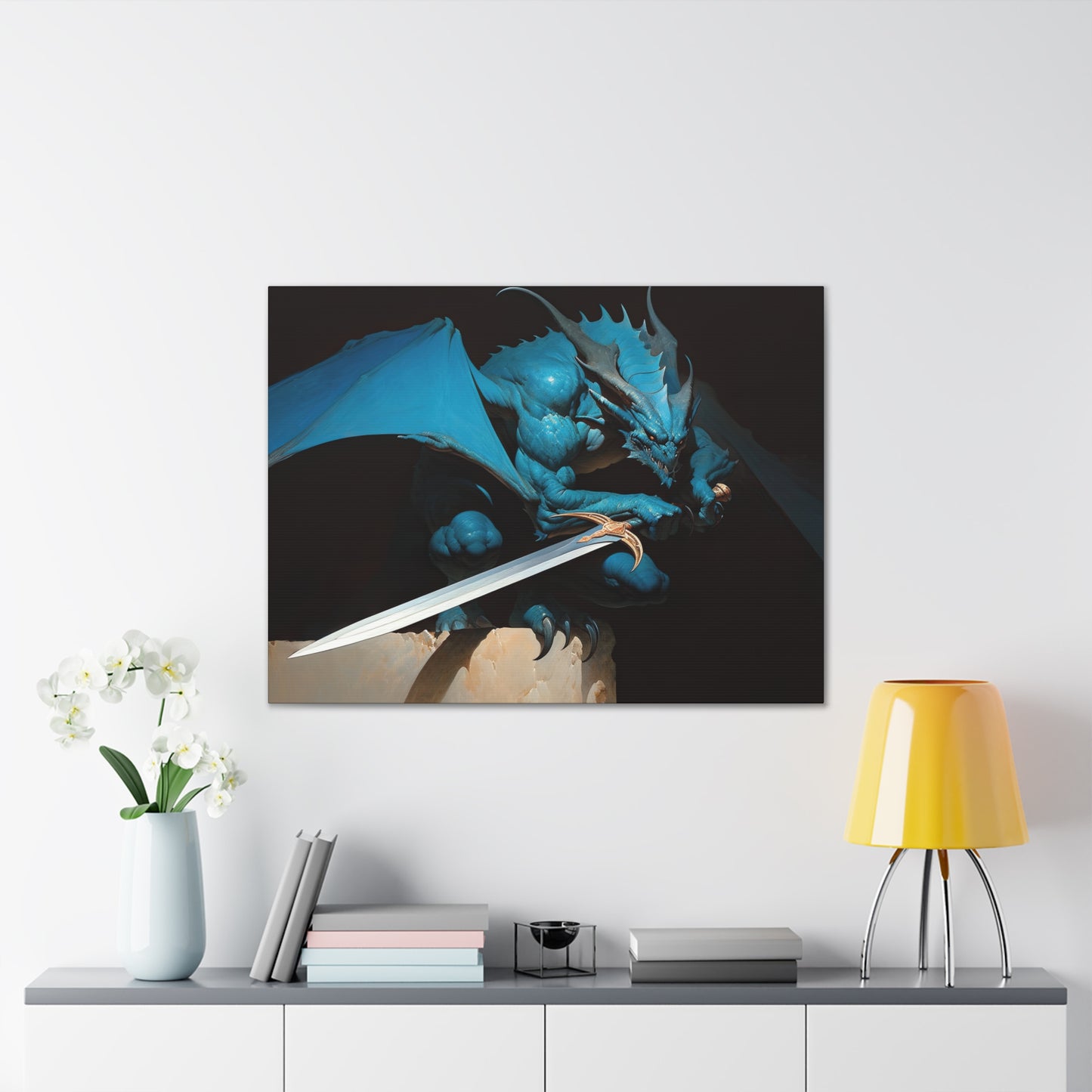 "Draconic Deceiver"  Canvas Stretched, 0.75" - Print