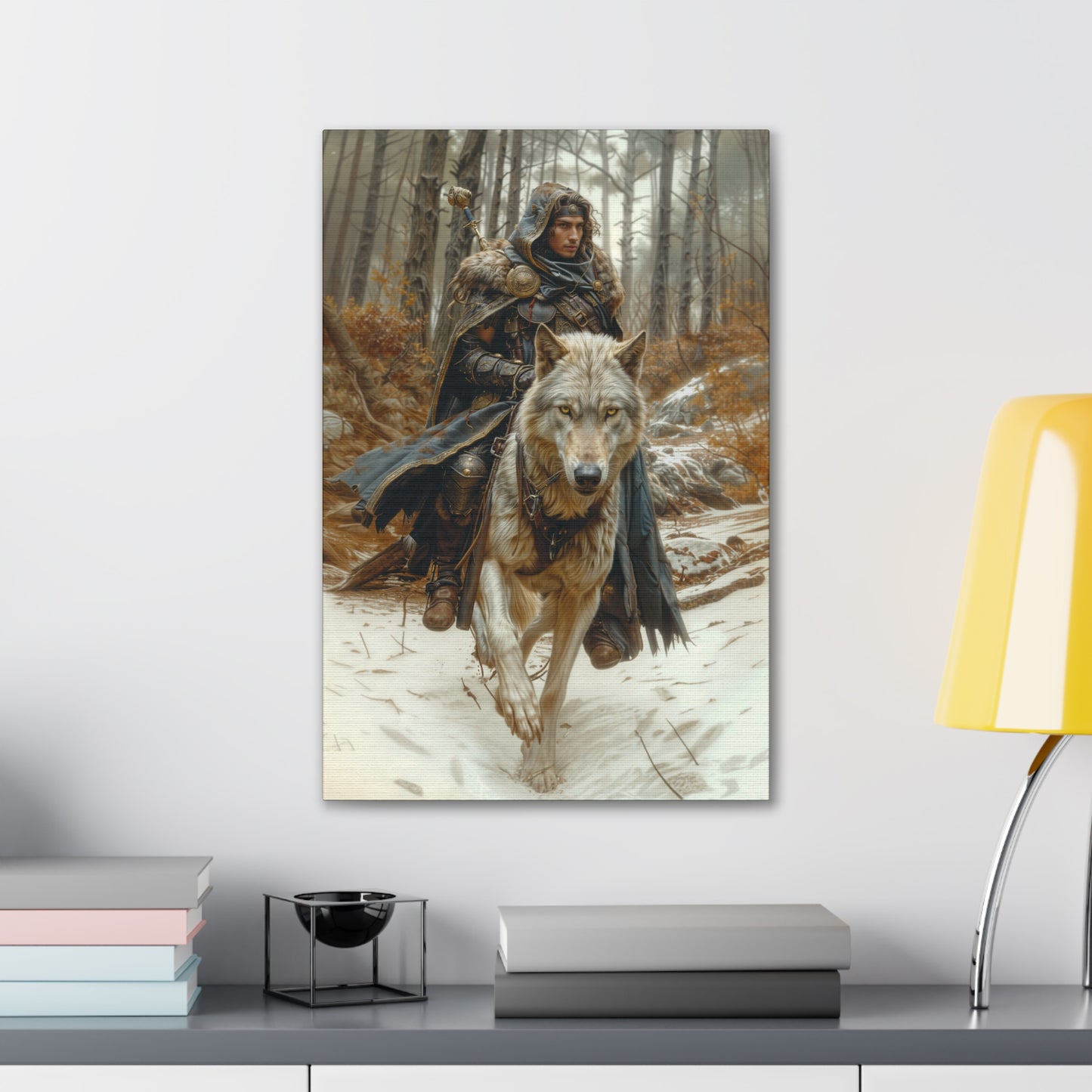 "Wolf Rider" Canvas Stretched, 0.75" - Print