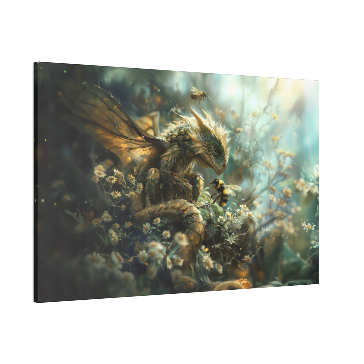 "Bumble Dragon"  Canvas Stretched, 0.75" - Print