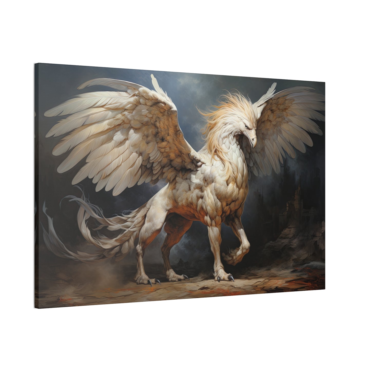 "Hippogriff Havoc"  Canvas Stretched, 0.75" - Print