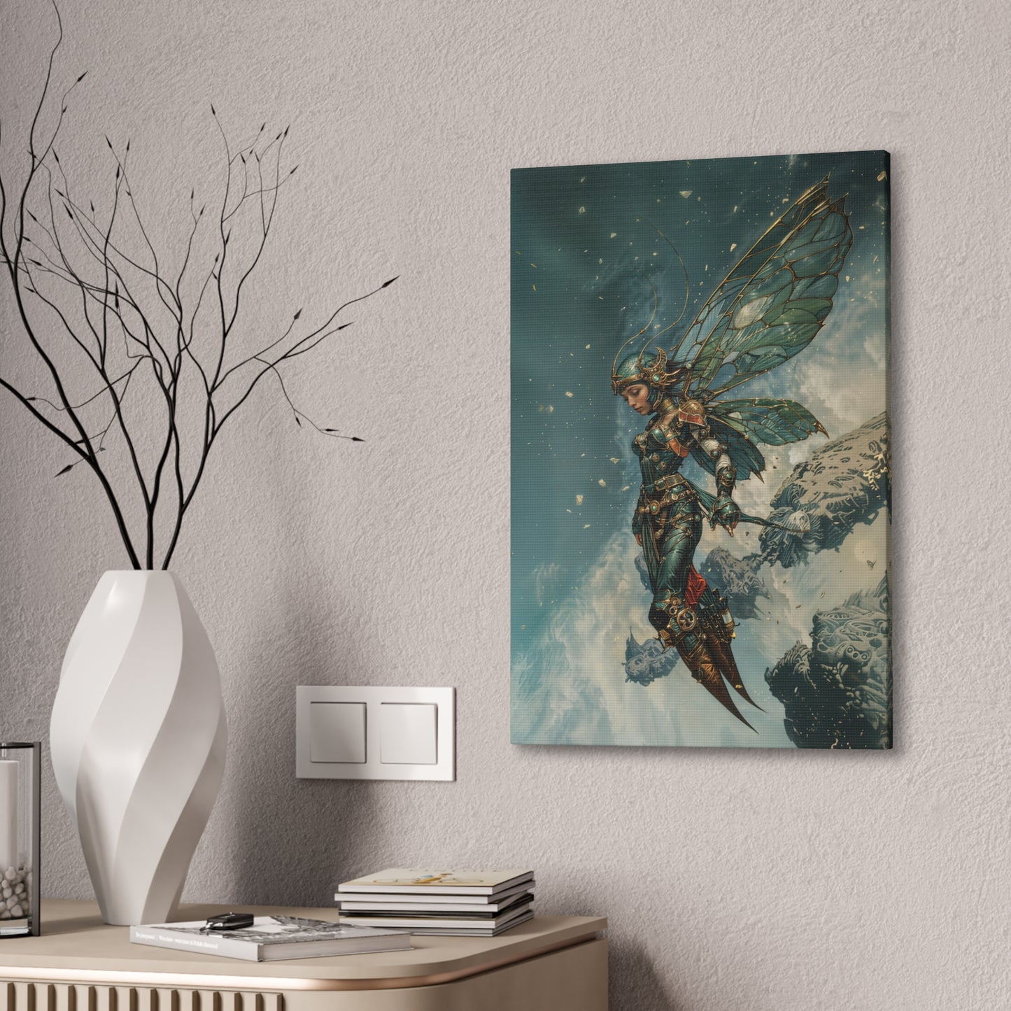 "Cybernetic Sentinel" Canvas Stretched, 0.75" - Print