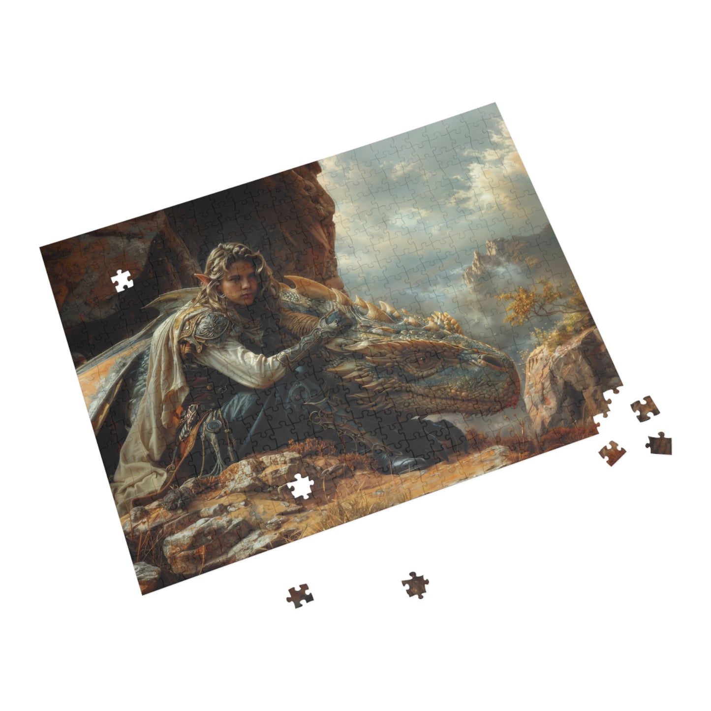 "Clifftop Contemplation" Puzzle (500, 1000-Piece)