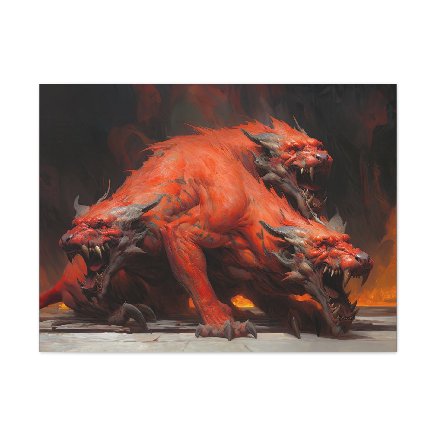 "Hound Of Hades"  Canvas Stretched, 0.75" - Print