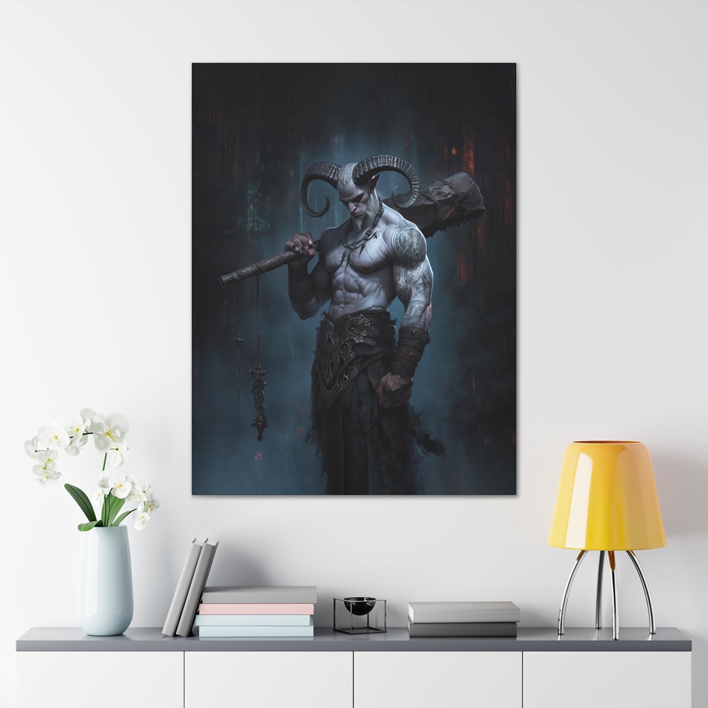 "Fiend" Canvas Stretched, 0.75" - Print