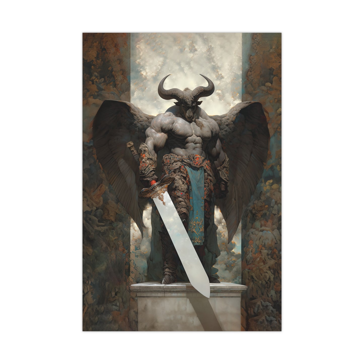 "Winged Minotaur" Poster - Print