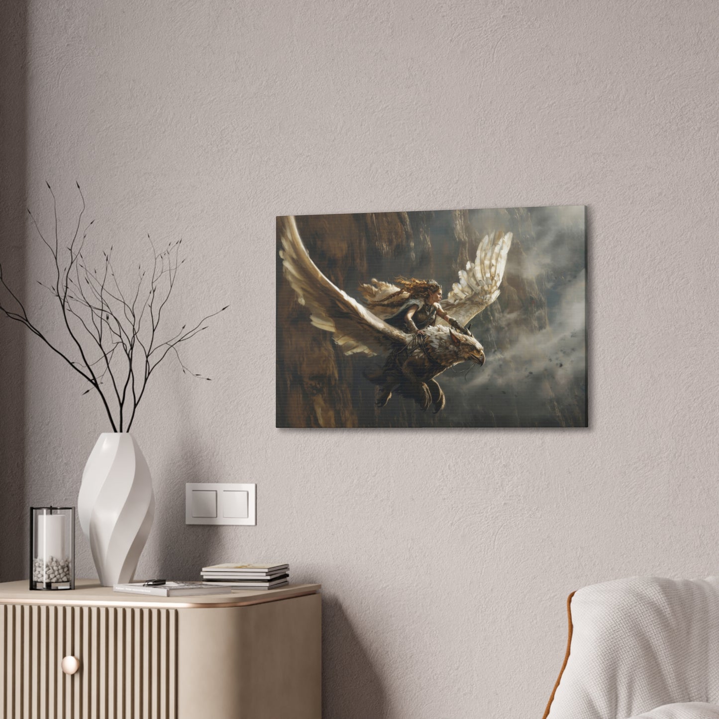 "Griffinborne Emissary"  Canvas Stretched, 0.75" - Print