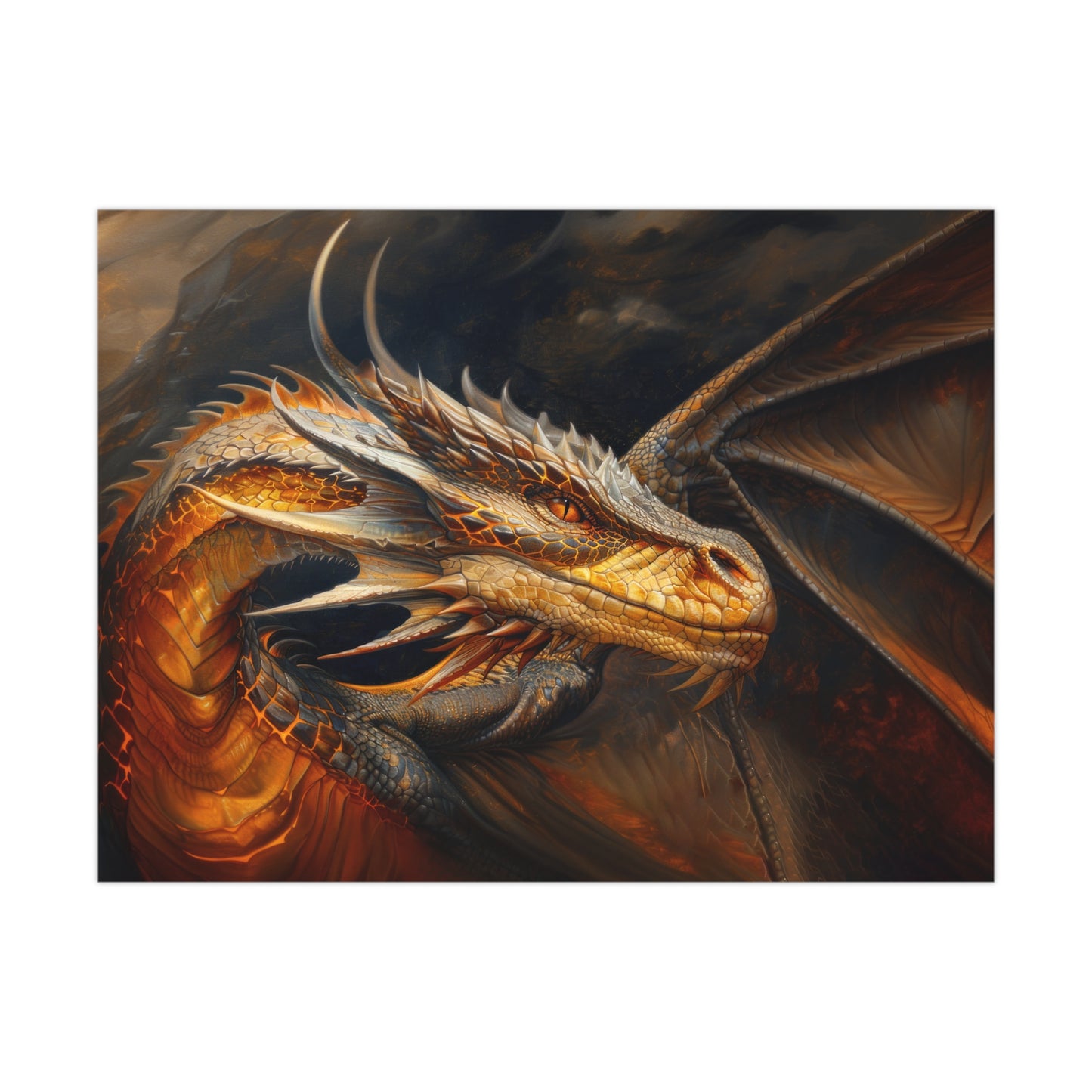 "Fireheart - Grandfather Dragon" Poster - Print