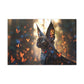 "Butterfly Cat"  Canvas Stretched, 0.75" - Print