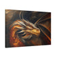 "Fireheart - Grandfather Dragon"  Canvas Stretched, 0.75" - Print