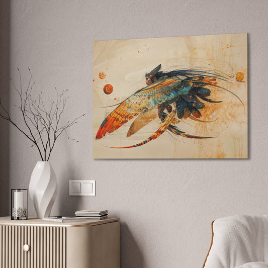 "Feather Fae Divebomb"  Canvas Stretched, 0.75" - Print