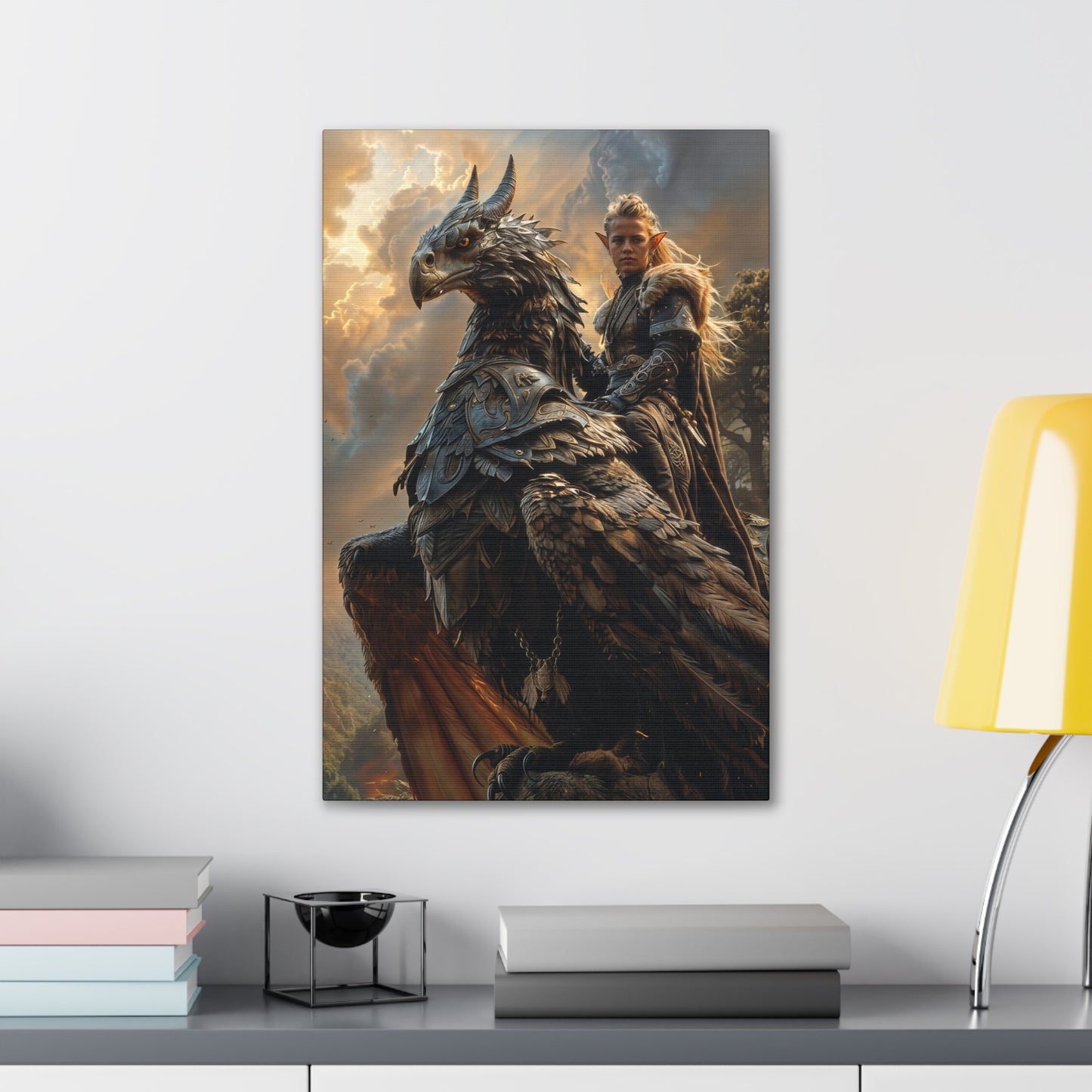 "Black Rider" Canvas Stretched, 0.75" - Print