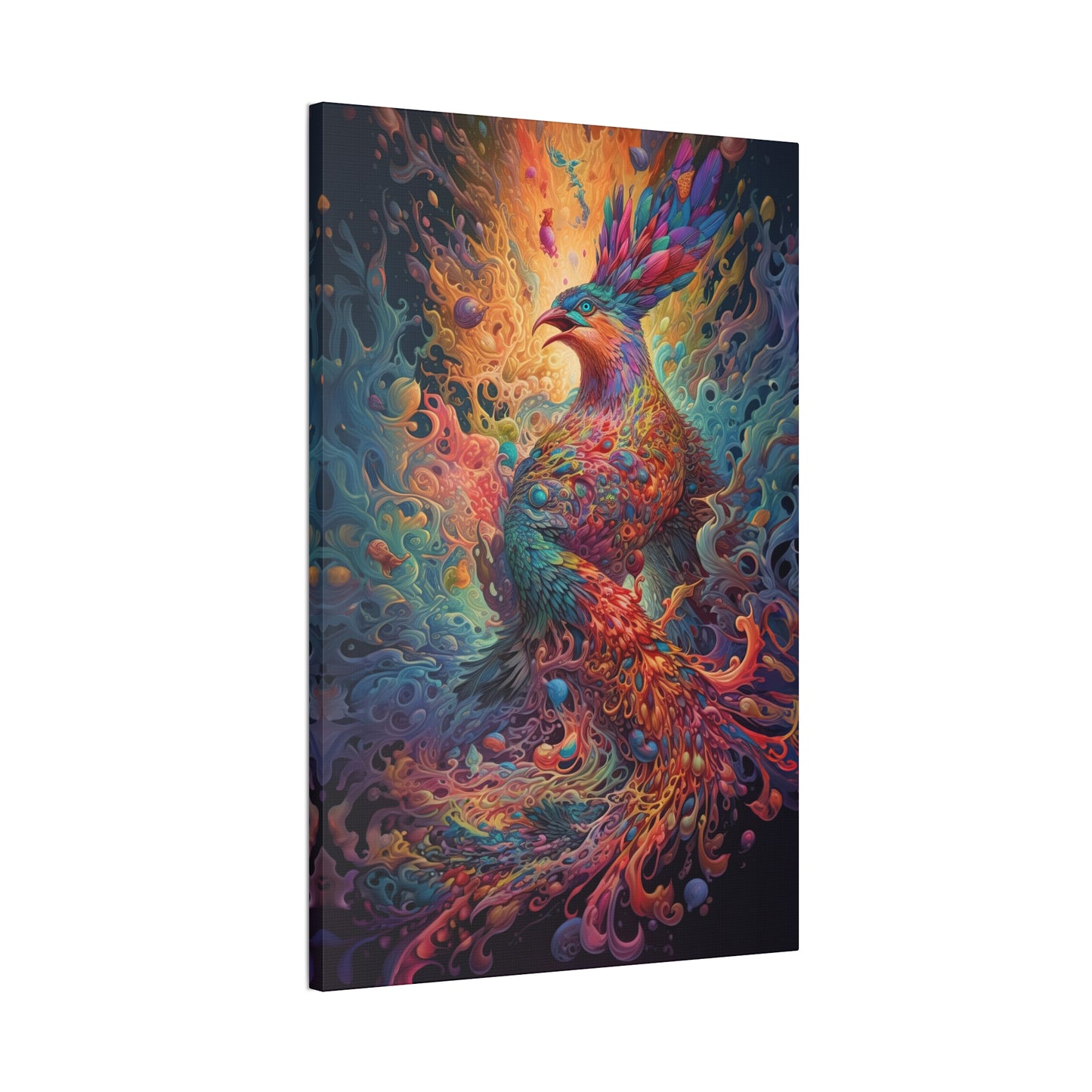 "Liquid Light Phoenix" Canvas Stretched, 0.75" - Print