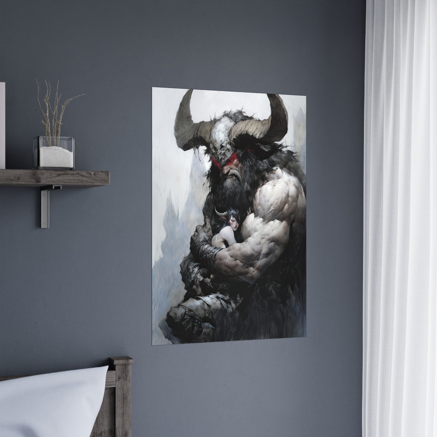 "Horned Protector" Poster - Print