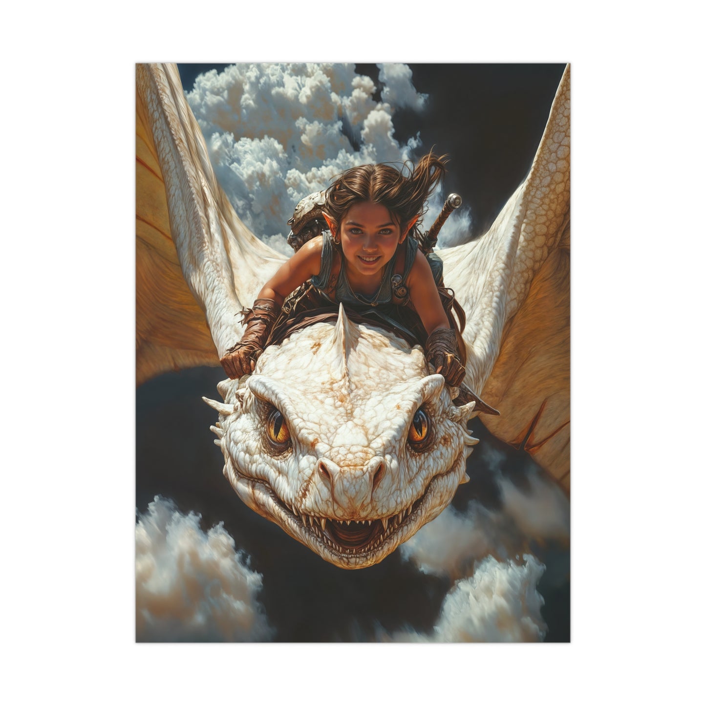 "The Dragon Rider’s Smile" Poster - Print