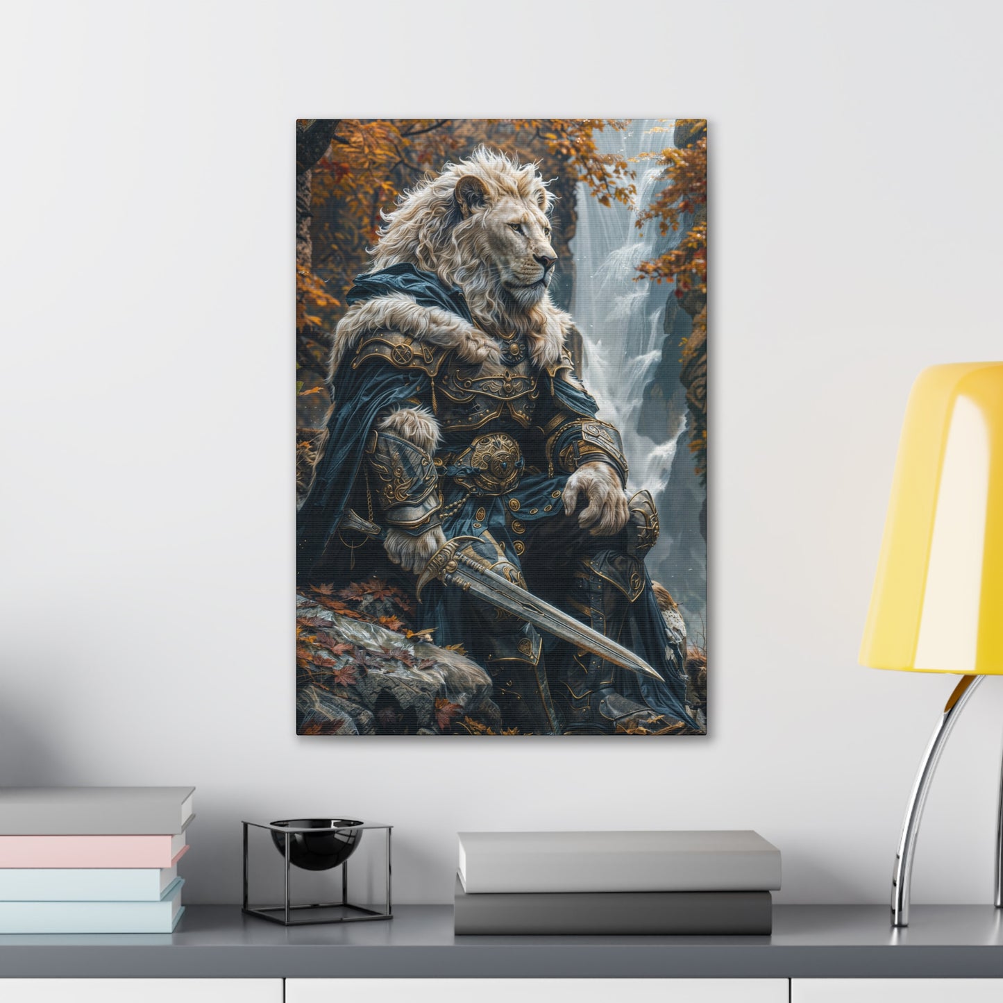 "Lionhearts Mourning" Canvas Stretched, 0.75" - Print