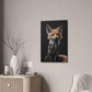 "Mr Sleek Fox" Canvas Stretched, 0.75" - Print