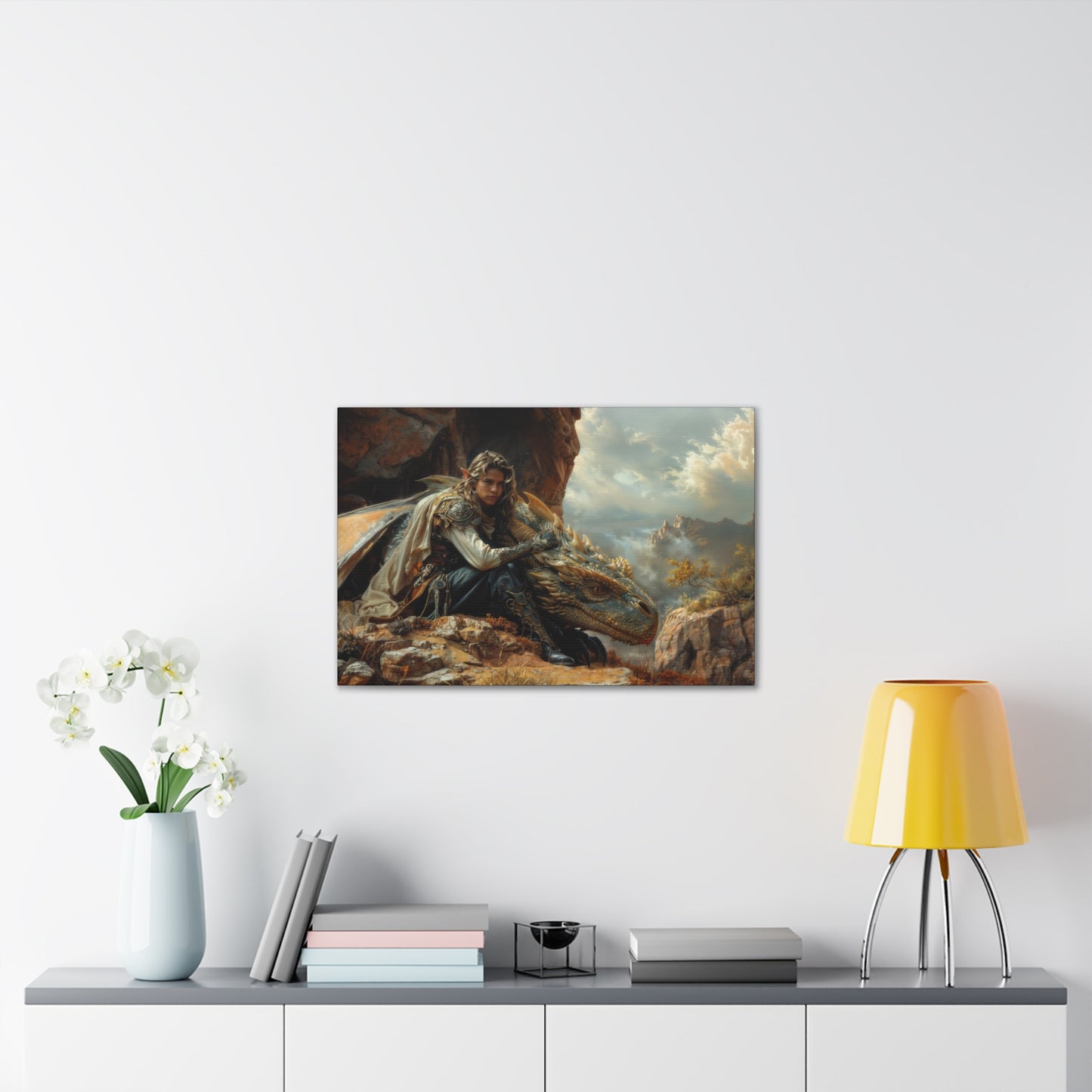 "Clifftop Contemplation"  Canvas Stretched, 0.75" - Print