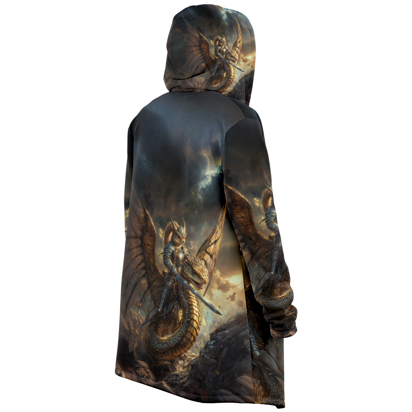 Winged Fury of the Squirrel Rider! Microfleece Cloak