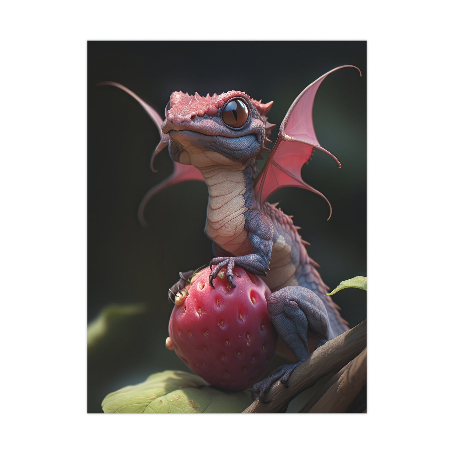 "Berry The Fairy Dragon" Poster - Print