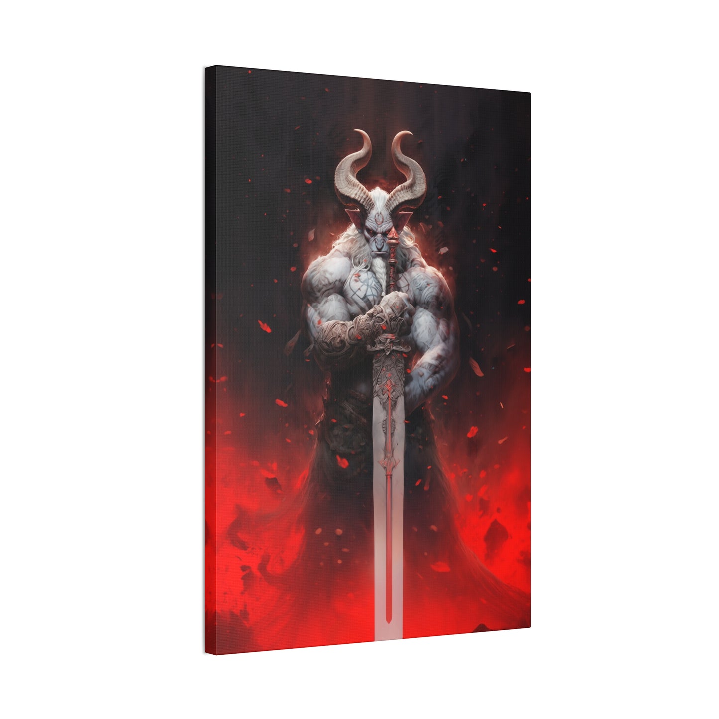 "Hellforge Minotaur" Canvas Stretched, 0.75" - Print