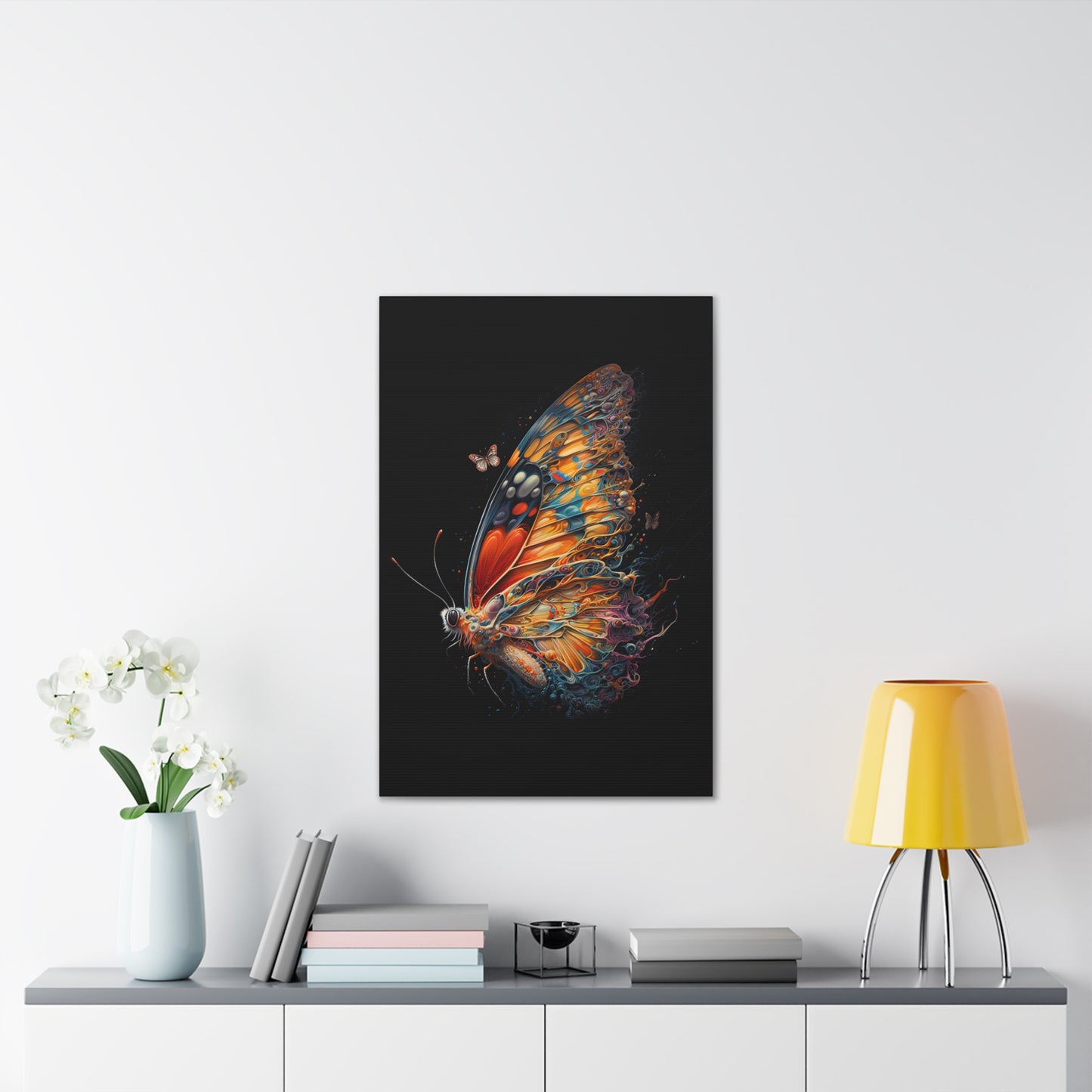 "Liquid Mirage Butterfly" Canvas Stretched, 0.75" - Print