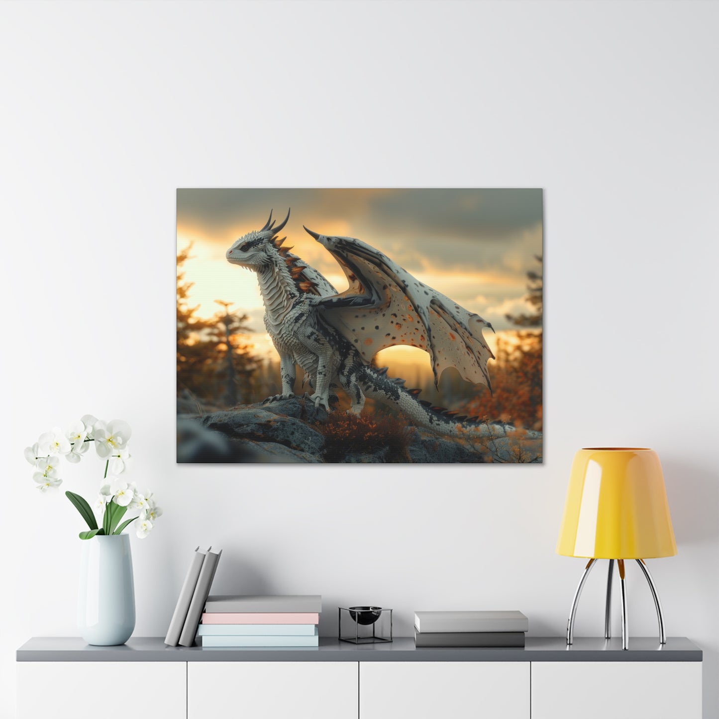 "Dawnbringer Drake"  Canvas Stretched, 0.75" - Print