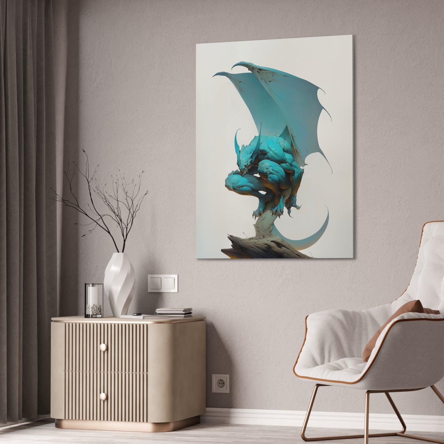 "Winged Trickster" Canvas Stretched, 0.75" - Print