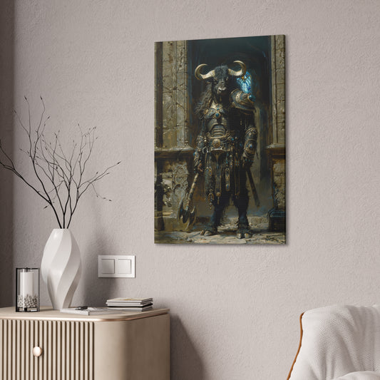 "Minotaur Centurion" Canvas Stretched, 0.75" - Print