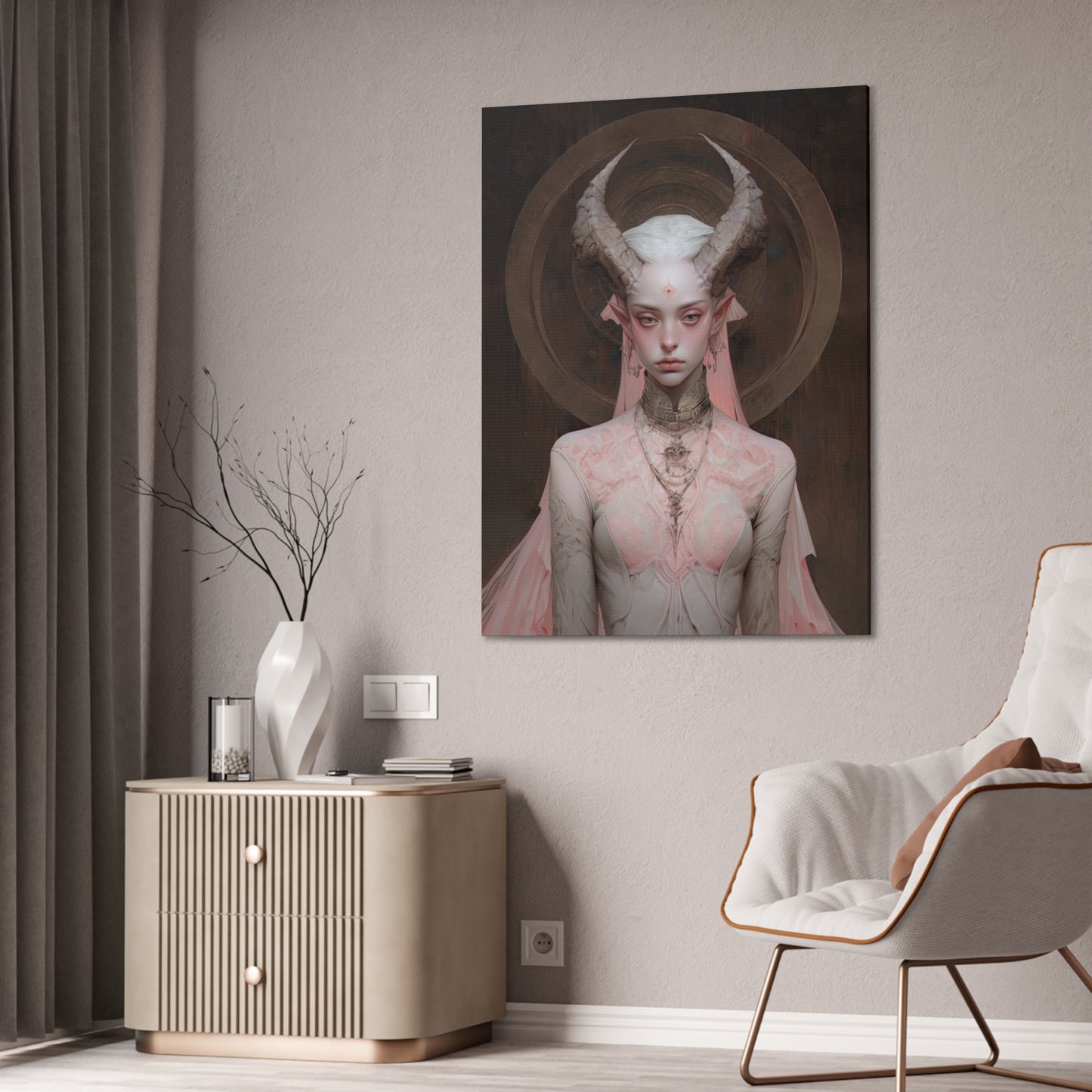 "Faun Princess" Canvas Stretched, 0.75" - Print