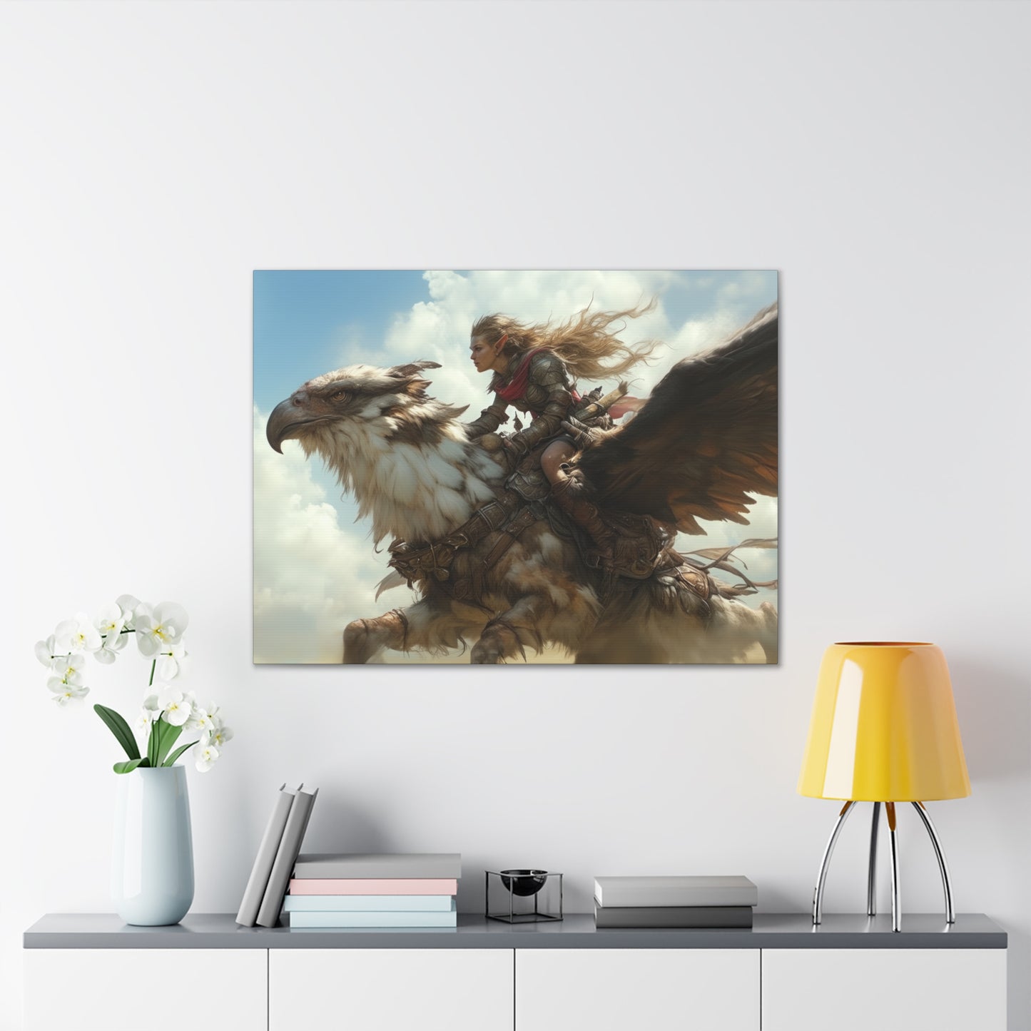 "Griffin Rider"  Canvas Stretched, 0.75" - Print