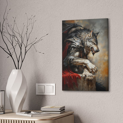 "Dracowolf" Canvas Stretched, 0.75" - Print