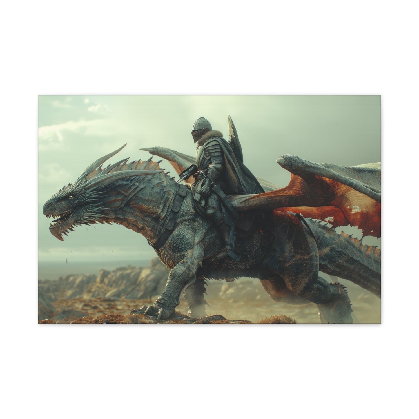 "Dragon Captain"  Canvas Stretched, 0.75" - Print