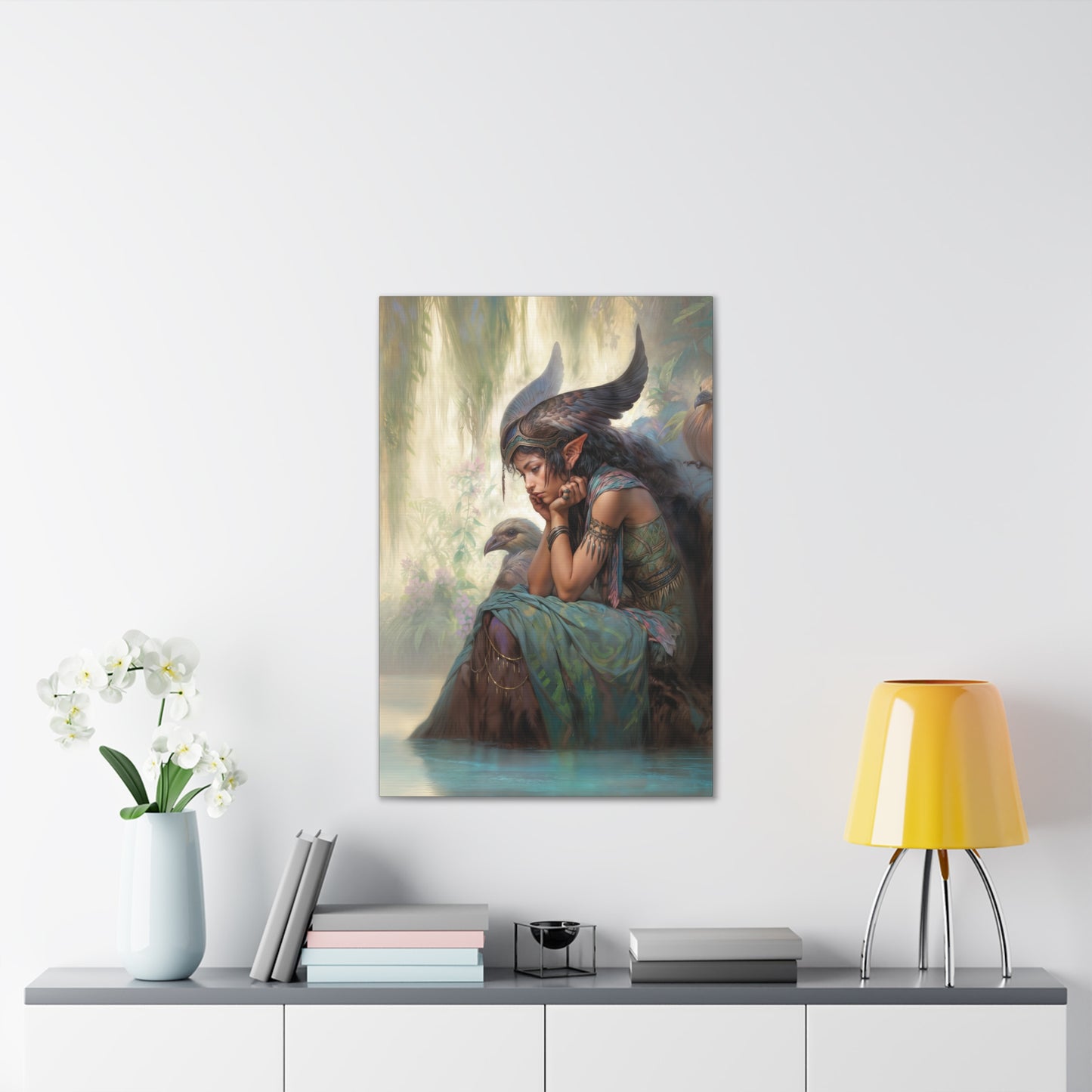 "Wings of the Weeping Willow" Canvas Stretched, 0.75" - Print