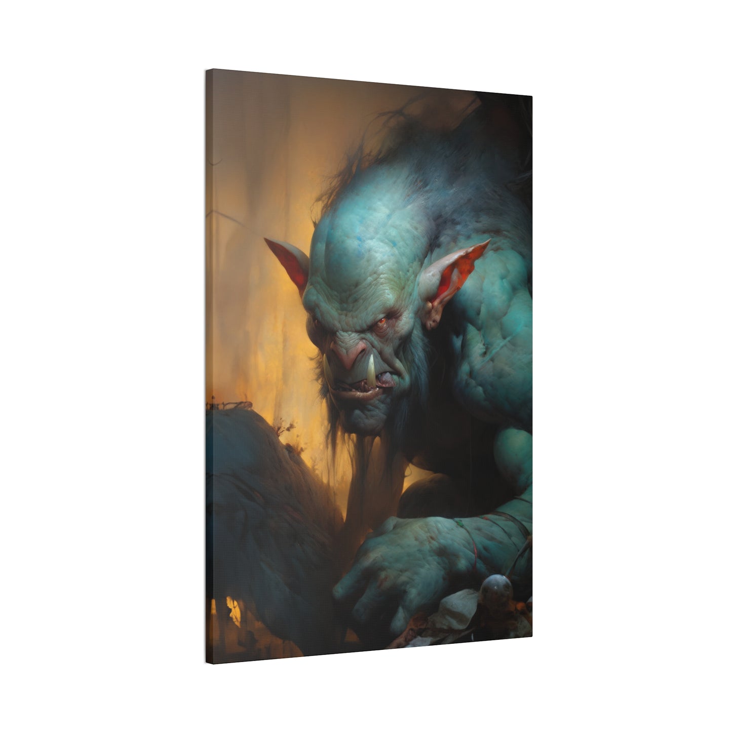 "Hungry Troll" Canvas Stretched, 0.75" - Print