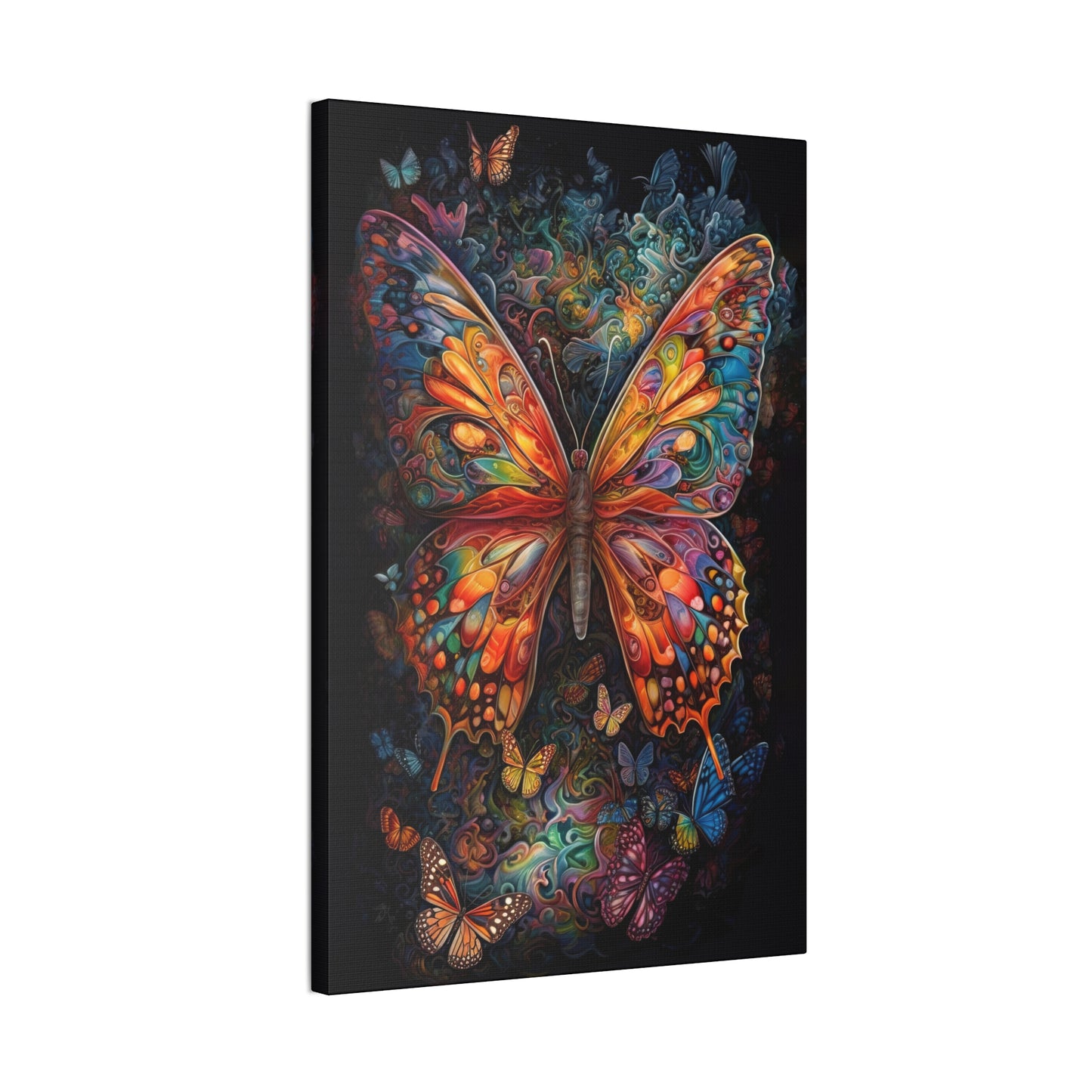 "Psychedelic Monarch" Canvas Stretched, 0.75" - Print