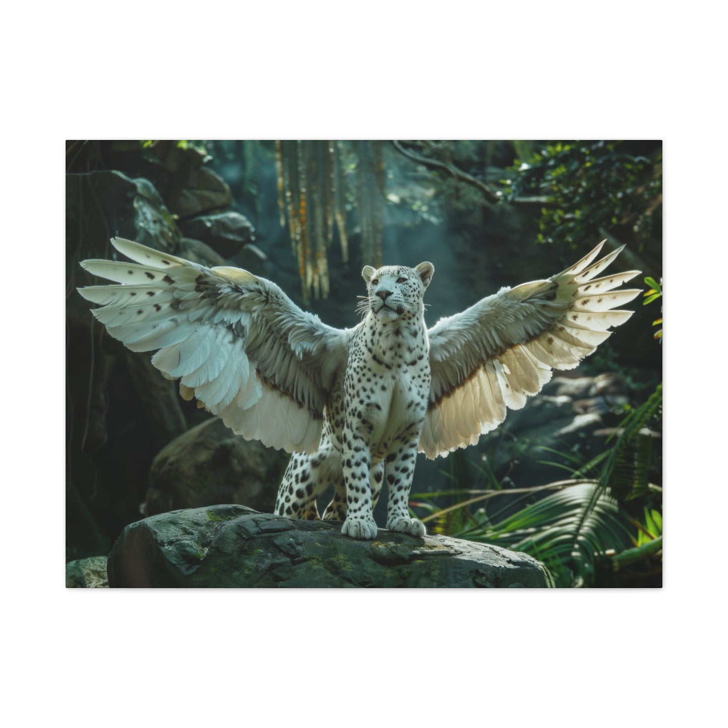 "Winged Panther"  Canvas Stretched, 0.75" - Print