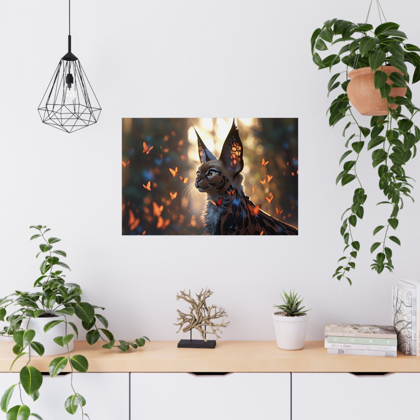 "Butterfly Cat" Poster - Print