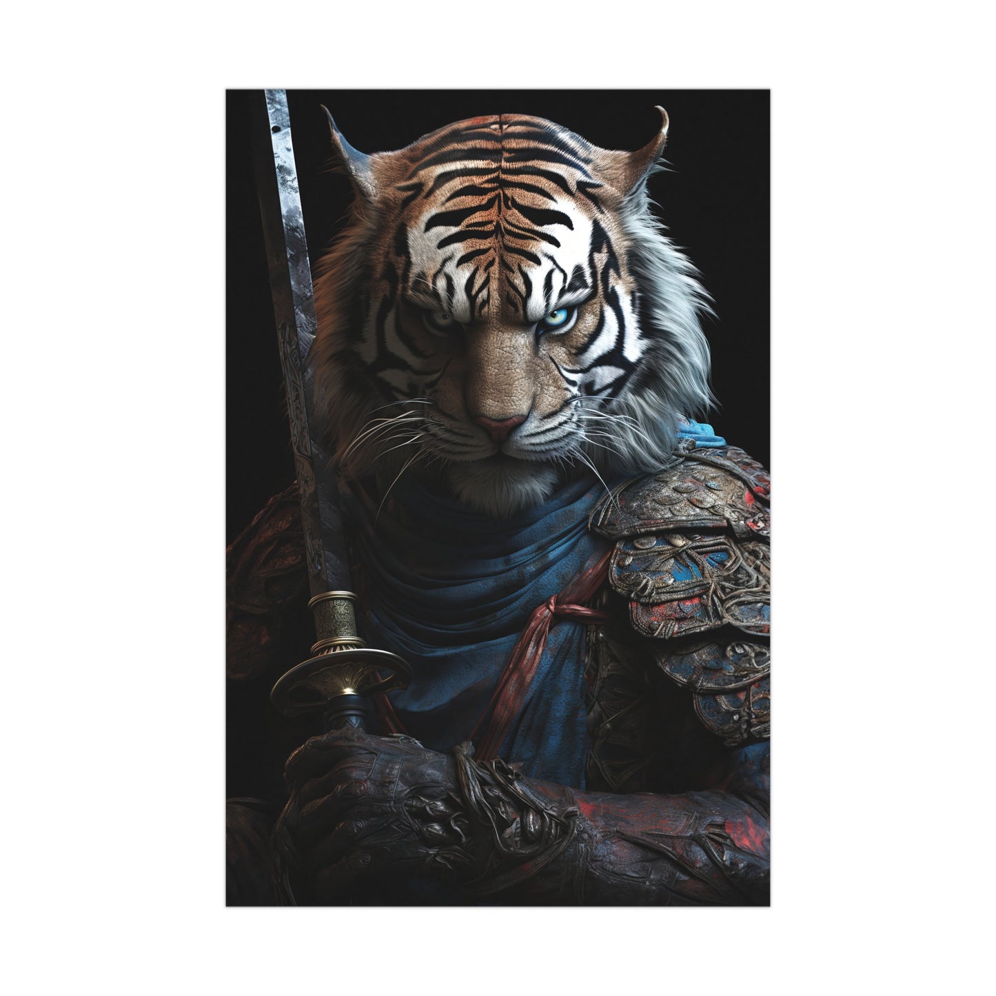 "Tiger Samurai" Poster - Print